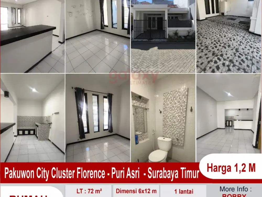 Rumah 1 Lantai Di Puri Asri Pakuwon City Surabaya