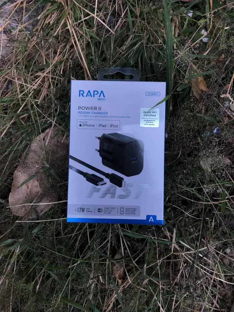 RAPAtech Power II Charger Set USB-C PD20W with USB-C to Lightning