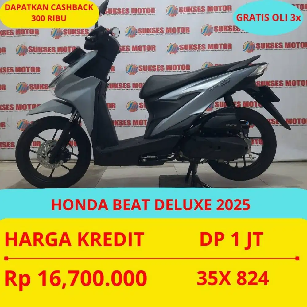 HONDA BEAT DELUXE SMARTKEY 2025 DP MURAH 1 JUTA GUYSS