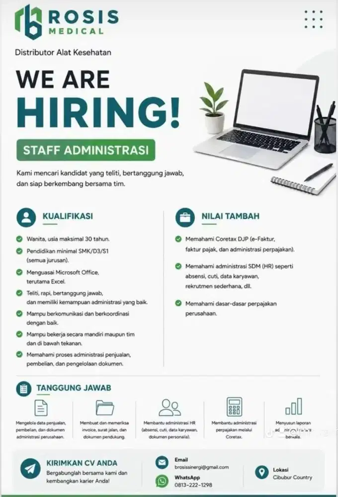 Staff admin, tax, & purchase