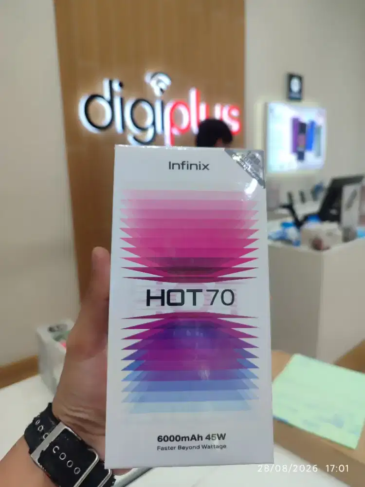 Infinix Hot 70 8/128GB bisa kredit bunga ringan free DP