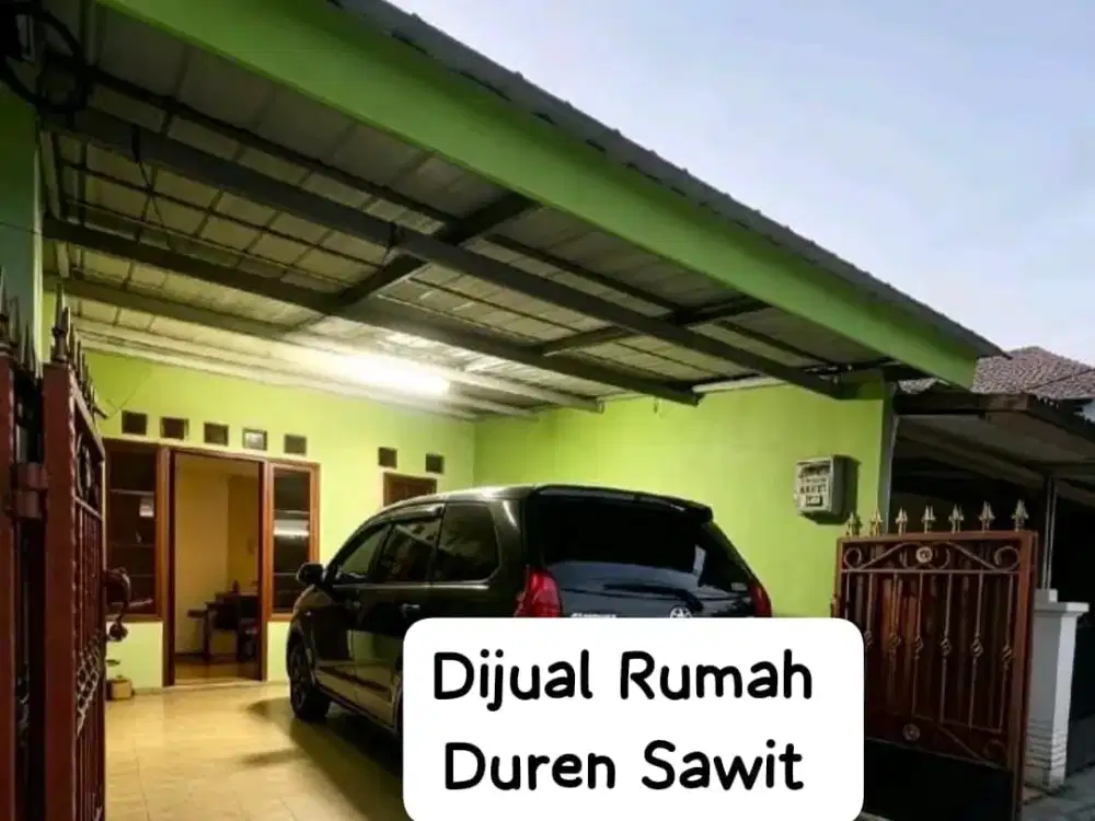 DIJUAL RUMAH SIAP HUNI – DUREN SAWIT, PONDOK BAMBU Jakarta Timur  Lokasi strategis