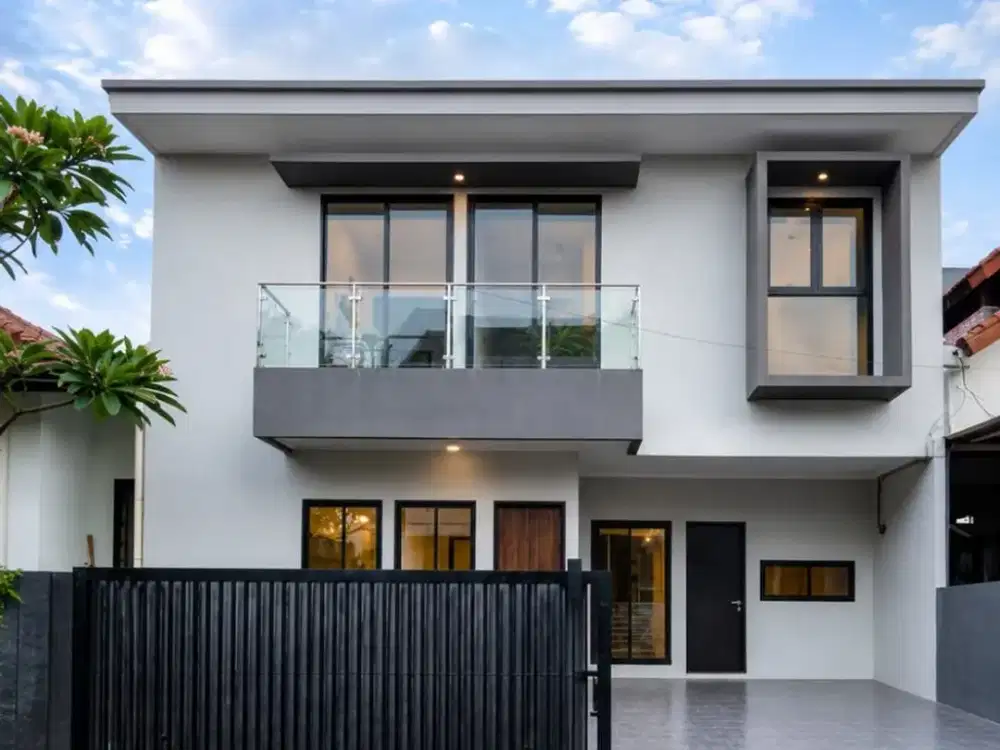 Rumah  modern minimalis 2 lantai lokasi strategis di bintaro jaya