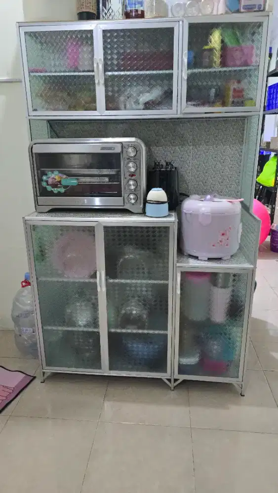 Rak Piring Aluminium 3 Pintu
