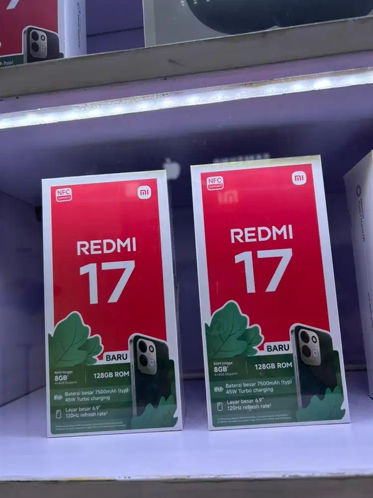 msi Redmi 17 Ram 6/128gb baru garansi resmi nasional