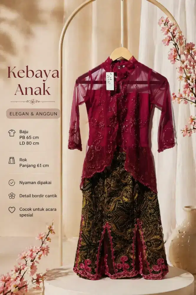 Fs kebaya one set usia 4-6th
