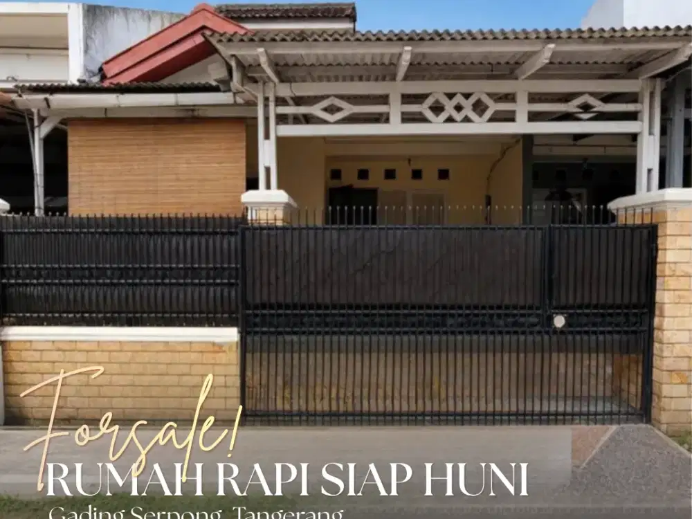 Dijual rumah ready to move in Gading Serpong
