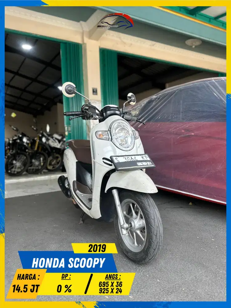 HONDA SCOOPY 2019 PLAT S READY MASZEHH HIKMAH MOTOR KEPUH MALANG