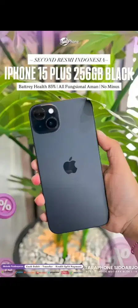 ip 15 Plus 256Gb second resmi