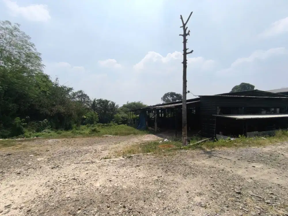 Disewakan Gudang 7.600 m² + Lahan 2 Ha Nempel Jalan Raya Tigaraksa Kab Tangerang