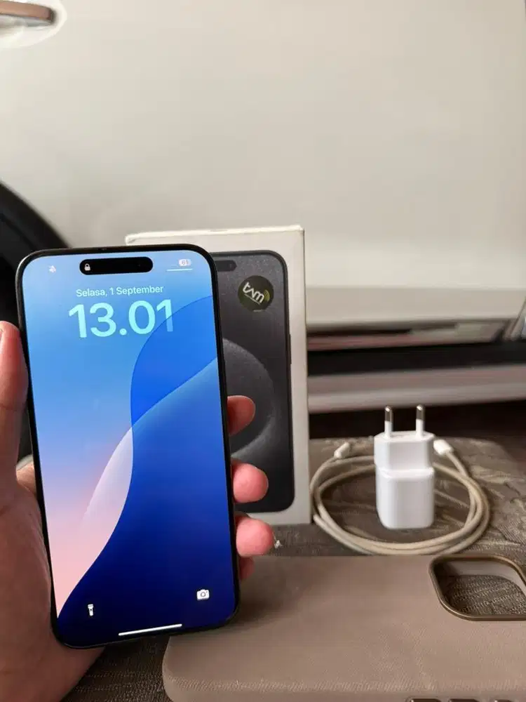 Iphone 15 promax 512 gb ibox paling gress bh 99% full ori
