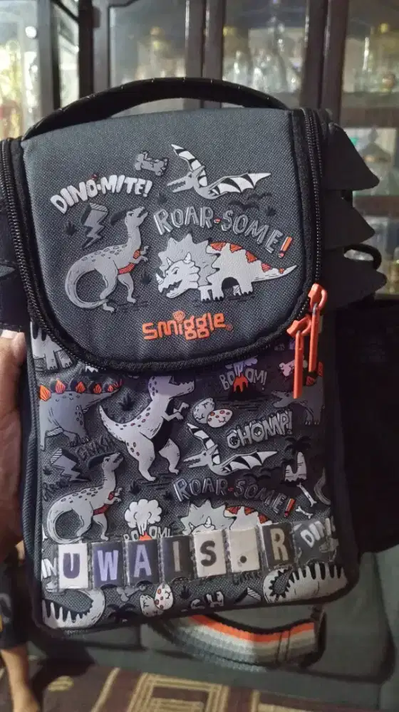 Jual cepat tas smiggle anak motif dino