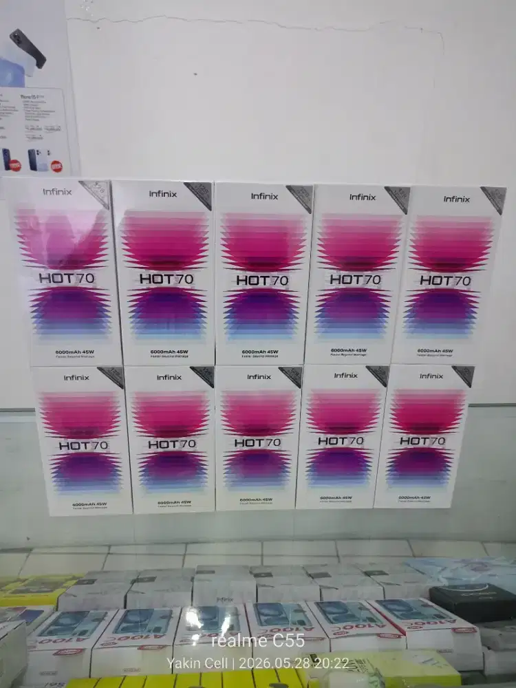 Infinix Hot 70 4+4/128 GB Helio G100 Camera 50 MP Garansi Resmi