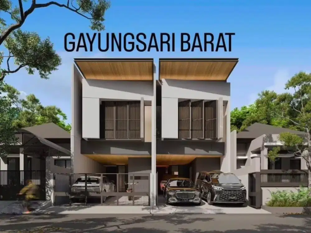 RUMAH BARU HANYA 2 UNIT GAYUNGSARI BARAT LOKASI SUPER TOP KOMPLEK RUMAH ORANG PENTING