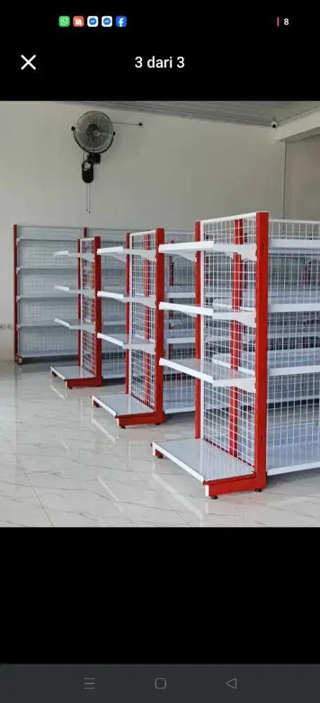 Rak minimarket  baru murah