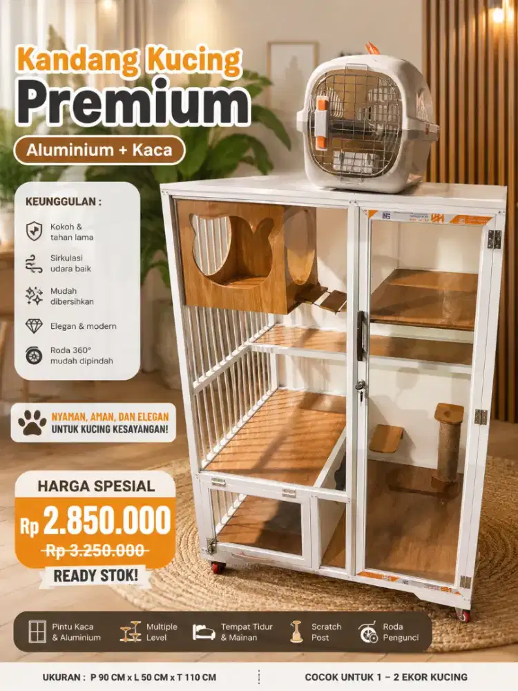 Kandang kucing baru