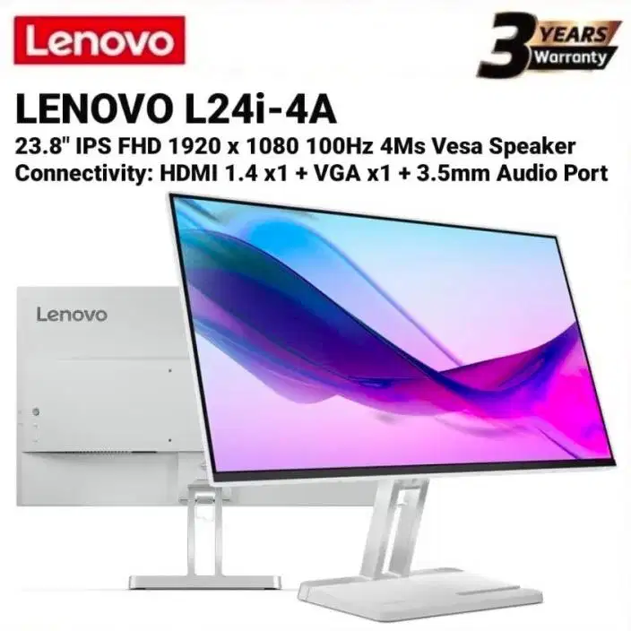 Monitor Lenovo L24i-4A 24 Inchi