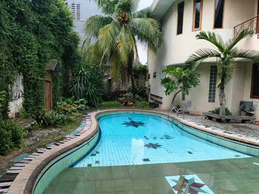 Harga Bawah Pasar Rumah Mewah Dengan Kolam Renang, Murah, Strategis, Investasi SHM di Cipete Jakarta Selatan