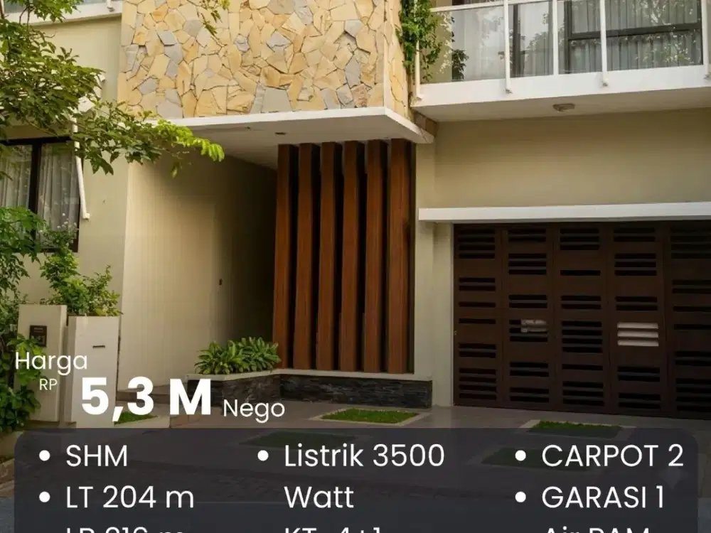 Dijual Rumah Bagus di Kebayoran REsidence Sektor 7 Bintaro