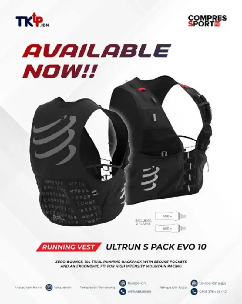 Rompi lari s pack evo 10