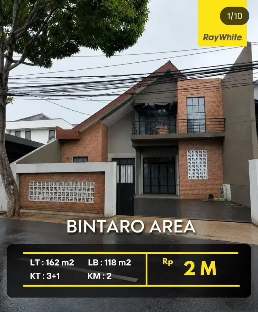 Rumah untuk kantor di pinggir jalan raya, Pondok Aren