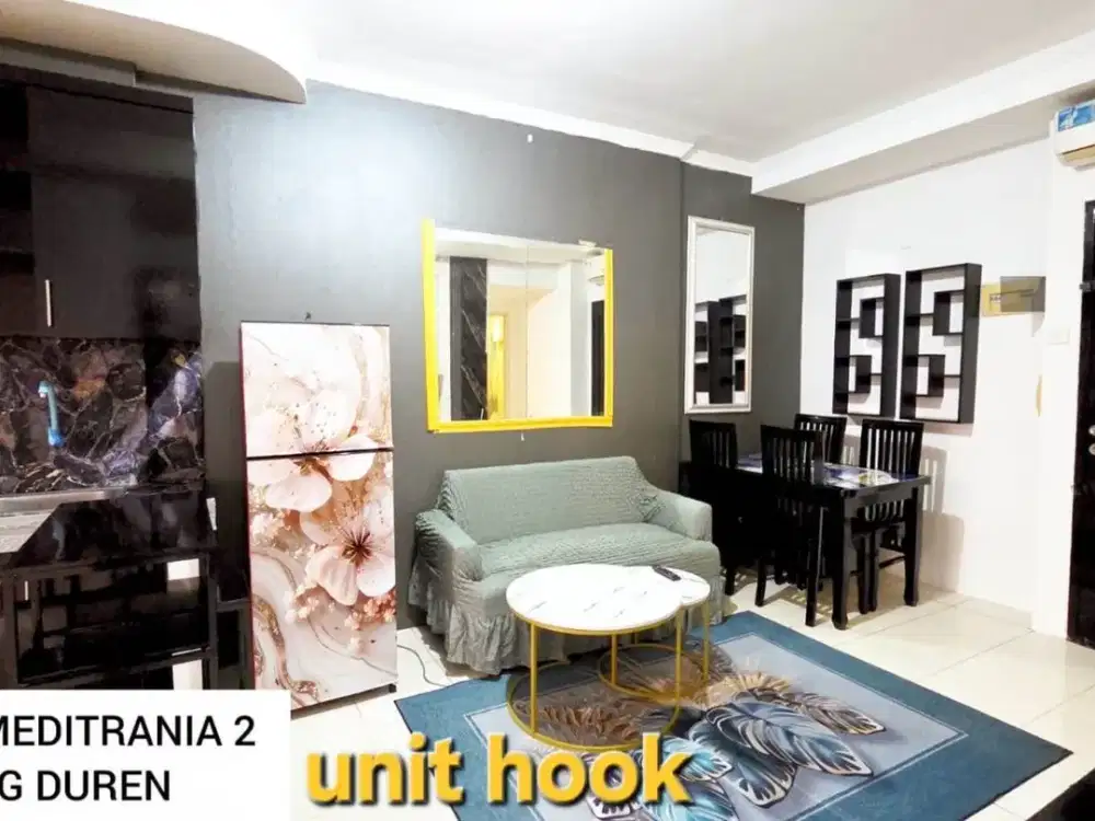 Jual Apartemen Mediterania Garden 2 Bedroom Unit Hook Furnished