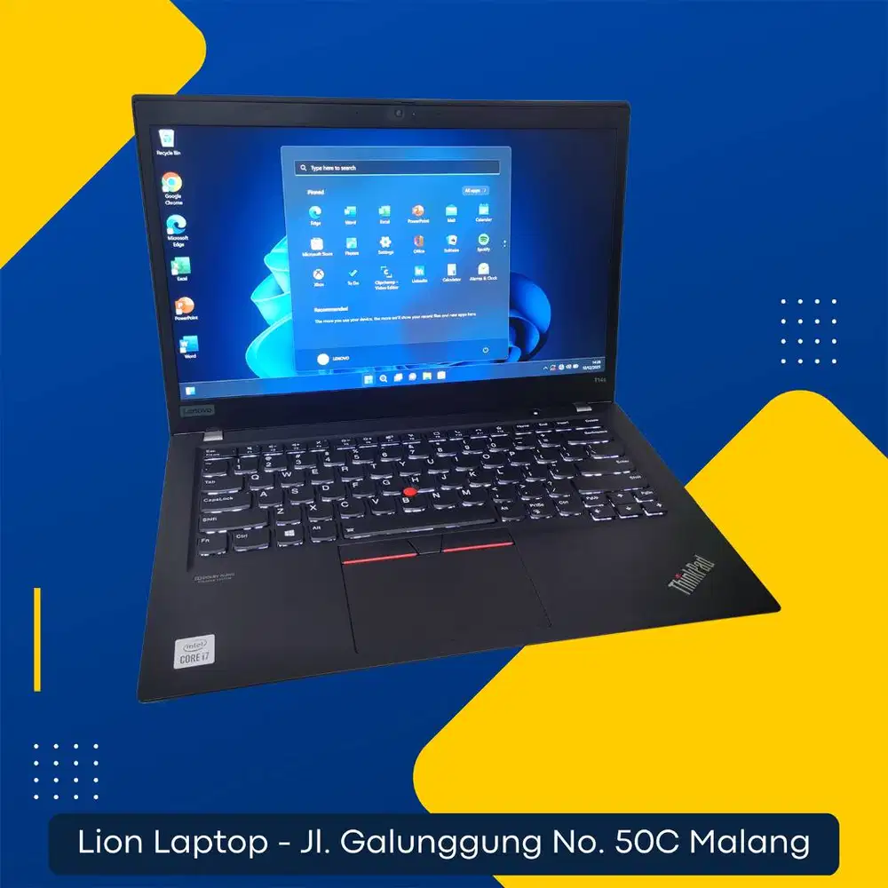 RAM 16GB Core i7 Gen 10 Slim SSD 256GB Lenovo Thinkpad T14S [01|09]