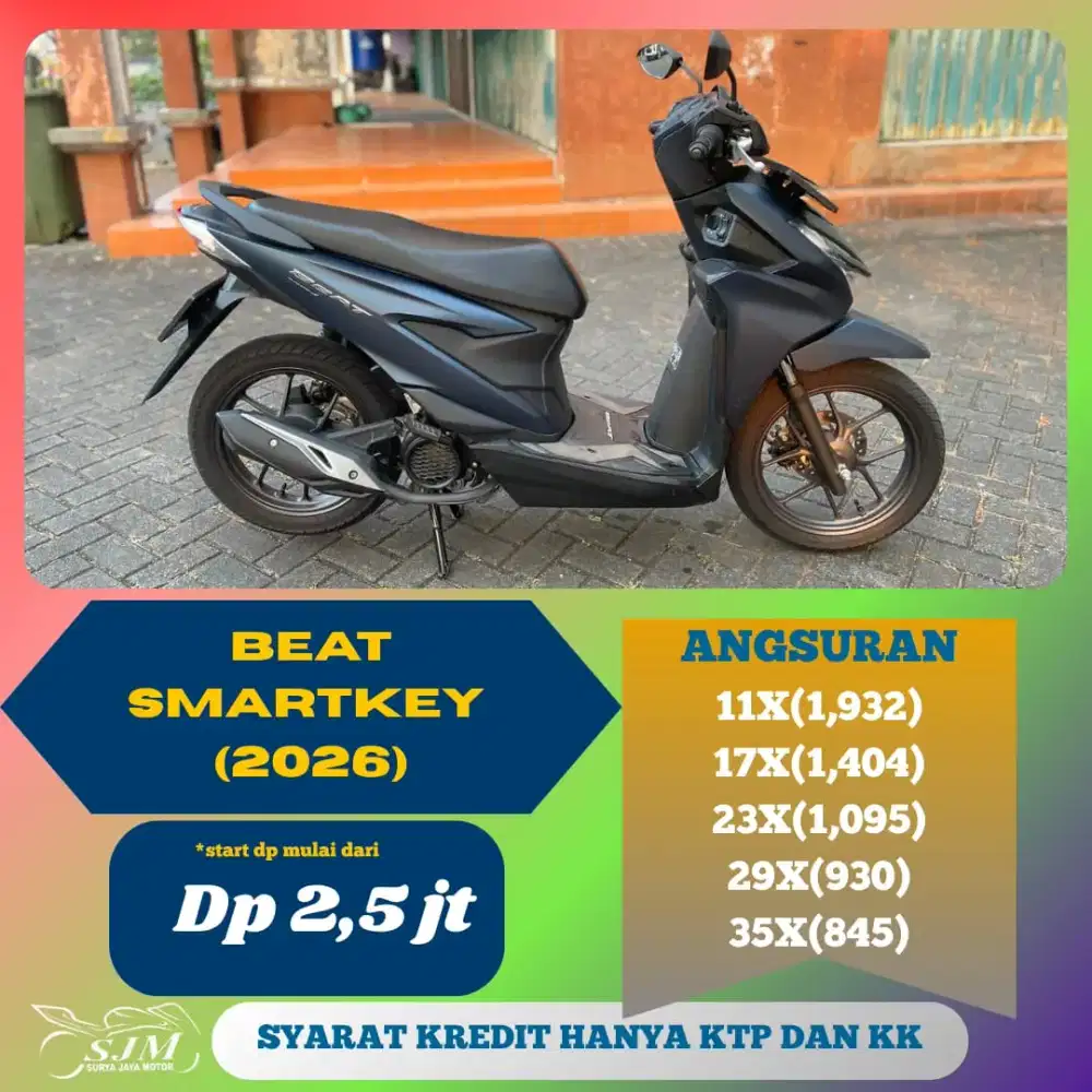 HONDA BEAT SMARTKEY 2026 CASH & KREDIT