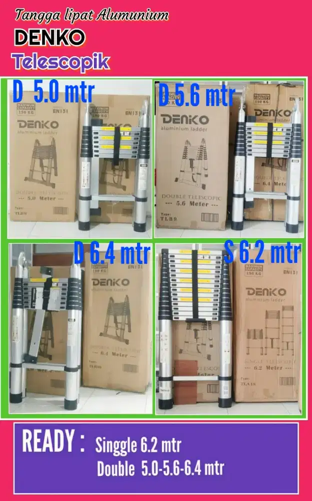 Tangga TELESCOPIK 5.0 Mtr