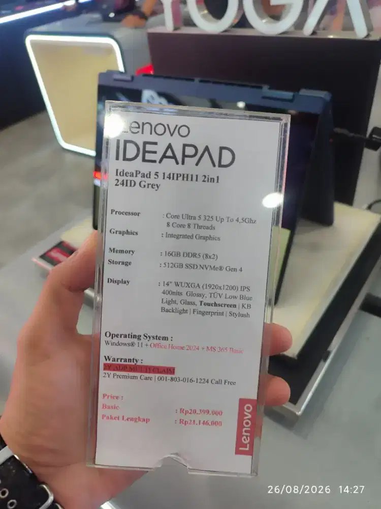 Lanovo Idepad 5 14IPH11 Bisa Kredit free DP Bunga ringan