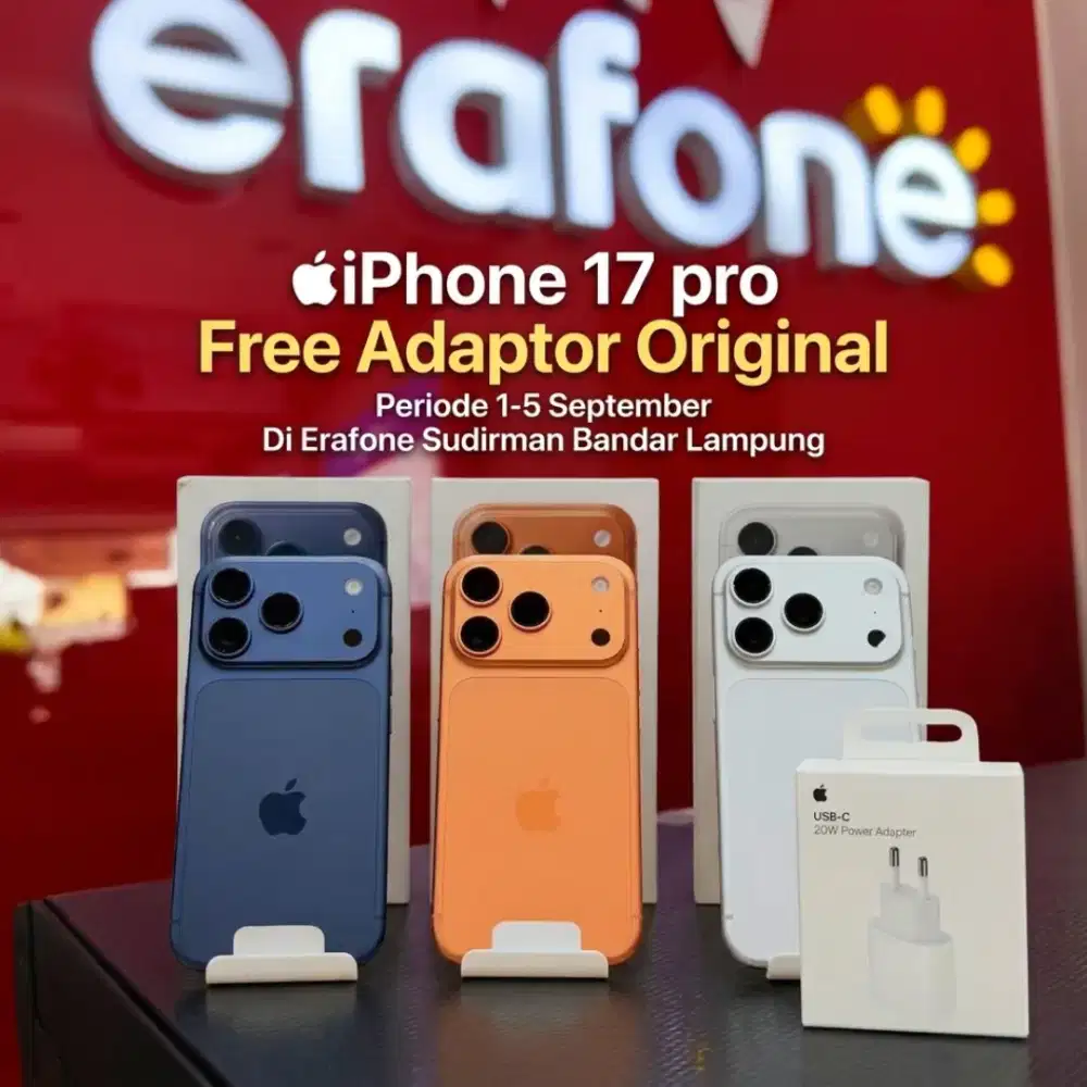 iPhone 17 pro Free Adaptor Original Promo terbatas