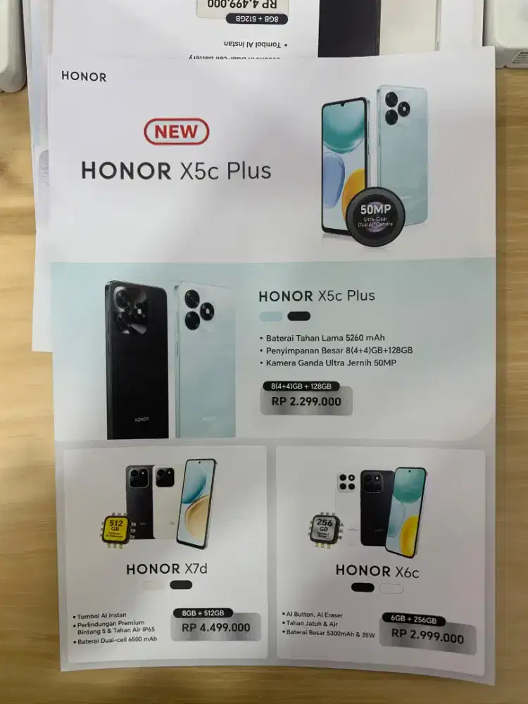 PROMO HANDPHONE HONOR MULAI DARI 2 JUTA