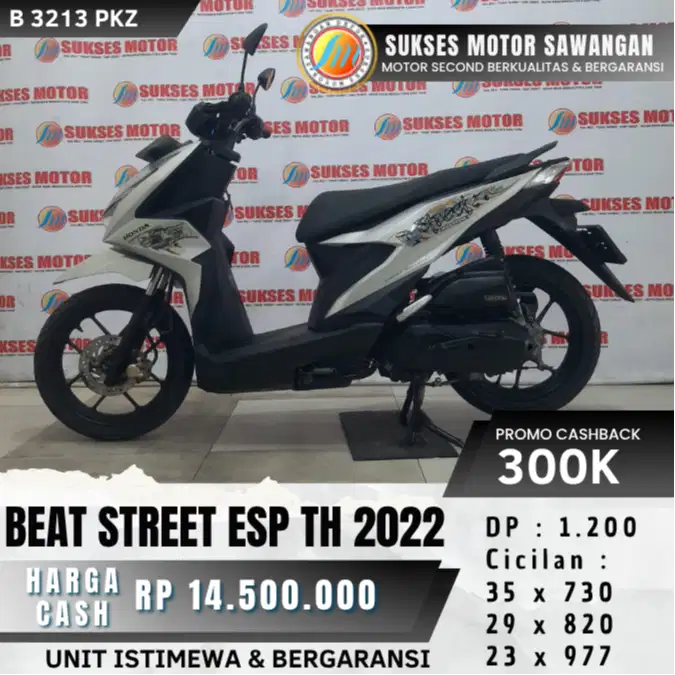 CASH KREDIT HONDA BEAT STREET ESP TH 2022 UNIT ISTIMEWA BERGARANSI