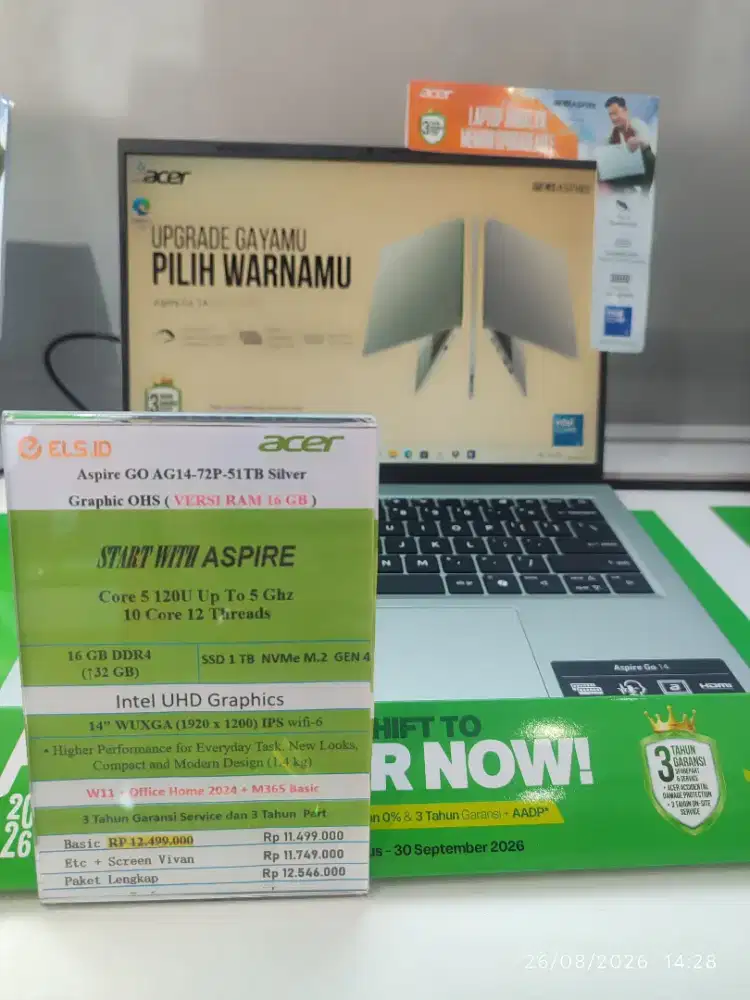 Acer Aspire Go AG14 Bisa Kredit free DP Bunga ringan