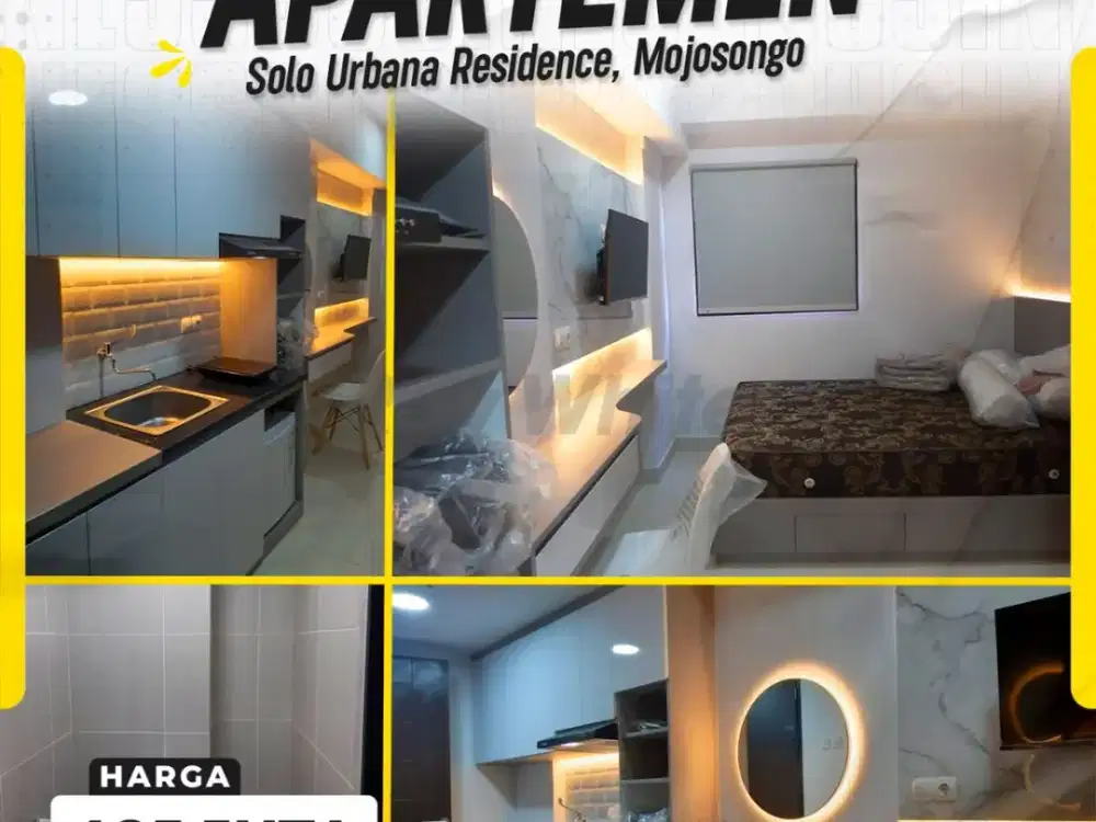 For Sale!! Apartemen Solo Urbana Jebres Dekat Kampus UNS Full Furnished