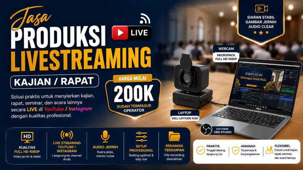 Jasa Livestreaming Youtube/Instagram