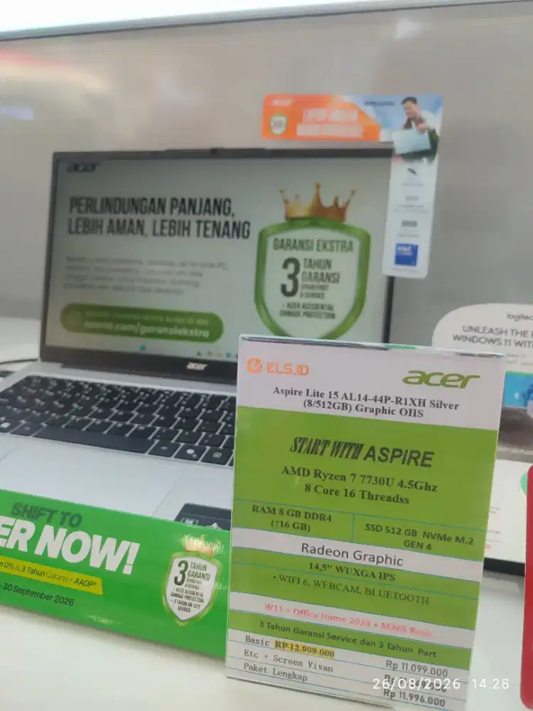 Acer Aspire Lite 15 Bisa Kredit free DP Bunga ringan