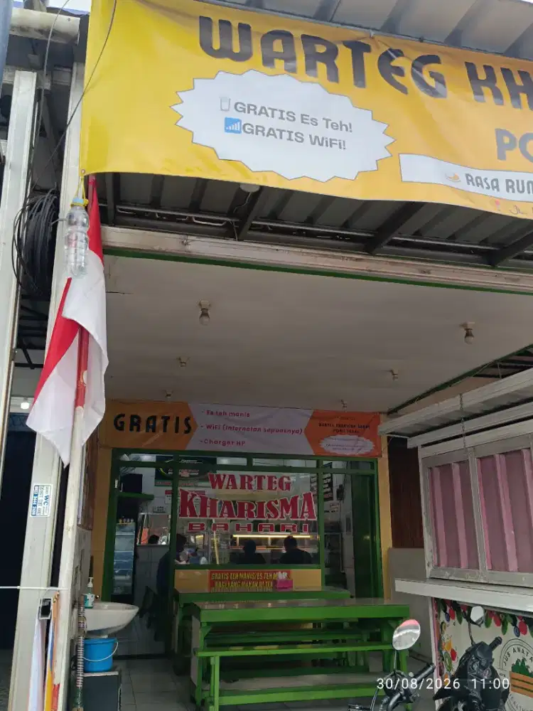 Dijual Franchise Warteg Kharisma Bahari, Ruko 2 Lt & Pelanggan Tetap!