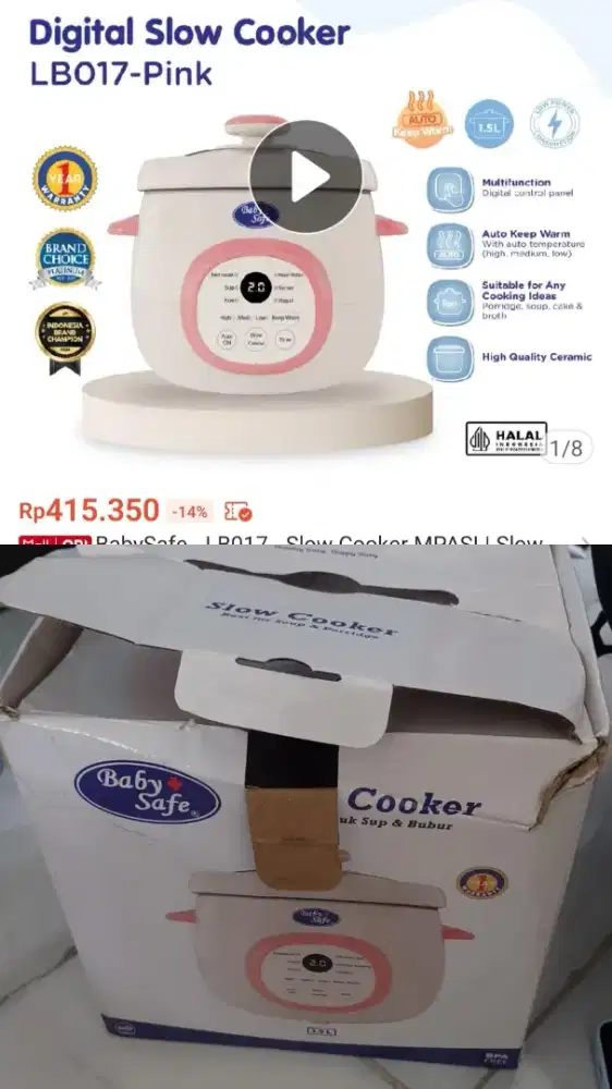 Slow cooker baby safe