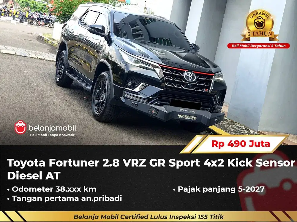 [ GARANSI 5TH ] Toyota Fortuner 2.8 VRZ GR Sport Diesel 2024/2025
