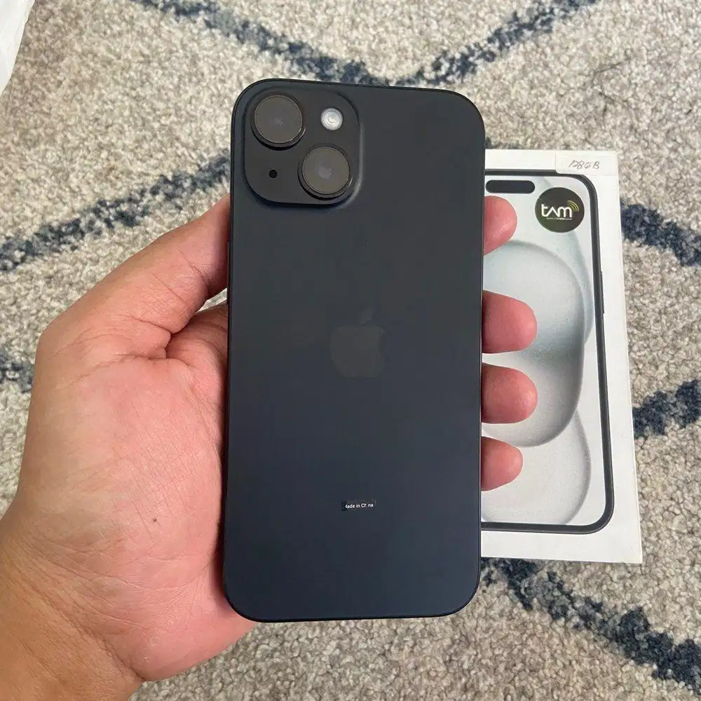 iPhone 15 128 Gb Hitam Ex iBox Bh100%