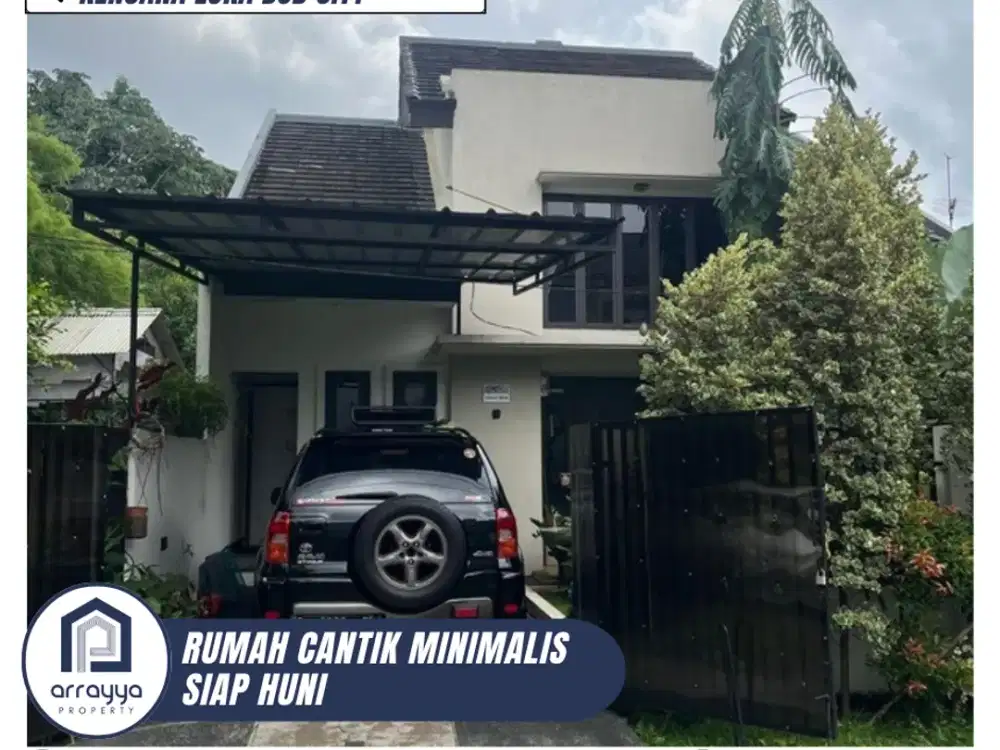 DIJUAL RUMAH MODERN CANTIK LINGKUNGAN ASRI DI KENCANA LOKA BSD (GLB140)