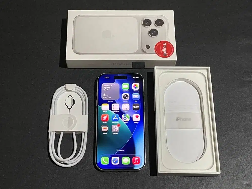 iPhone 17 Pro 256gb Silver Garansi iBox GDN Aktif Fullset Original