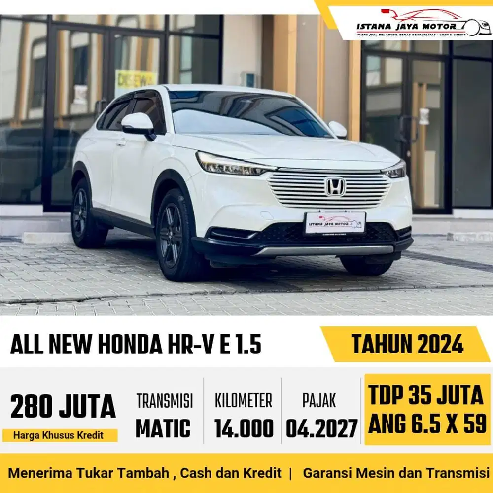[KM 14RB] ALL NEW Honda HR-V E 1.5 Automatic 2024 Putih