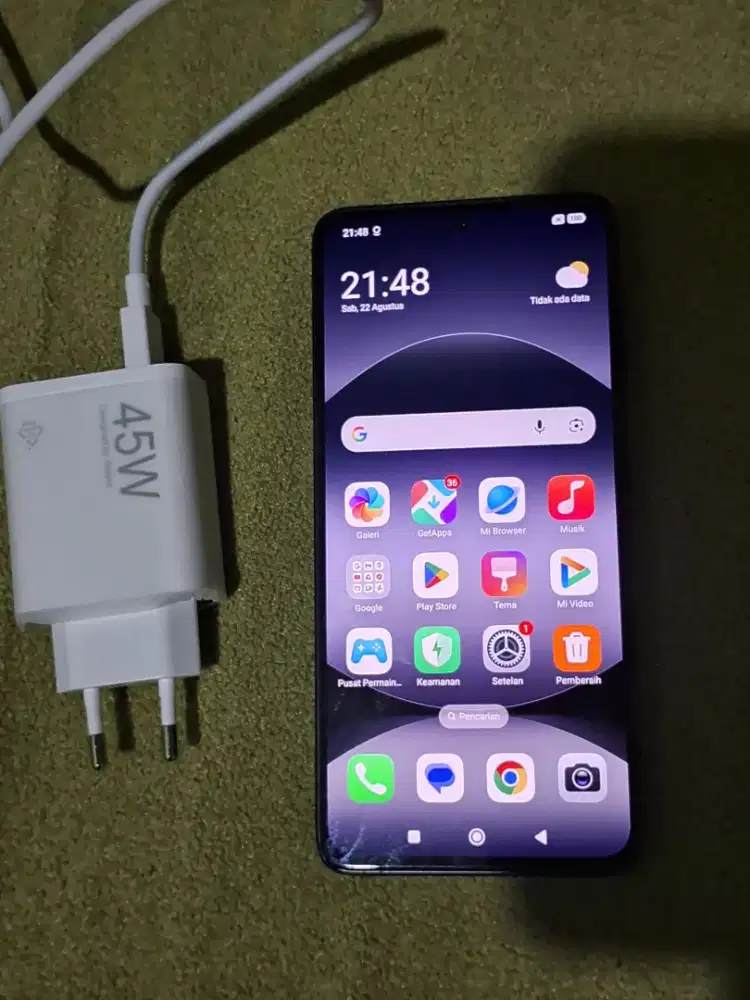 Redmi Note 14 versi 5G 8/256 Hp cas