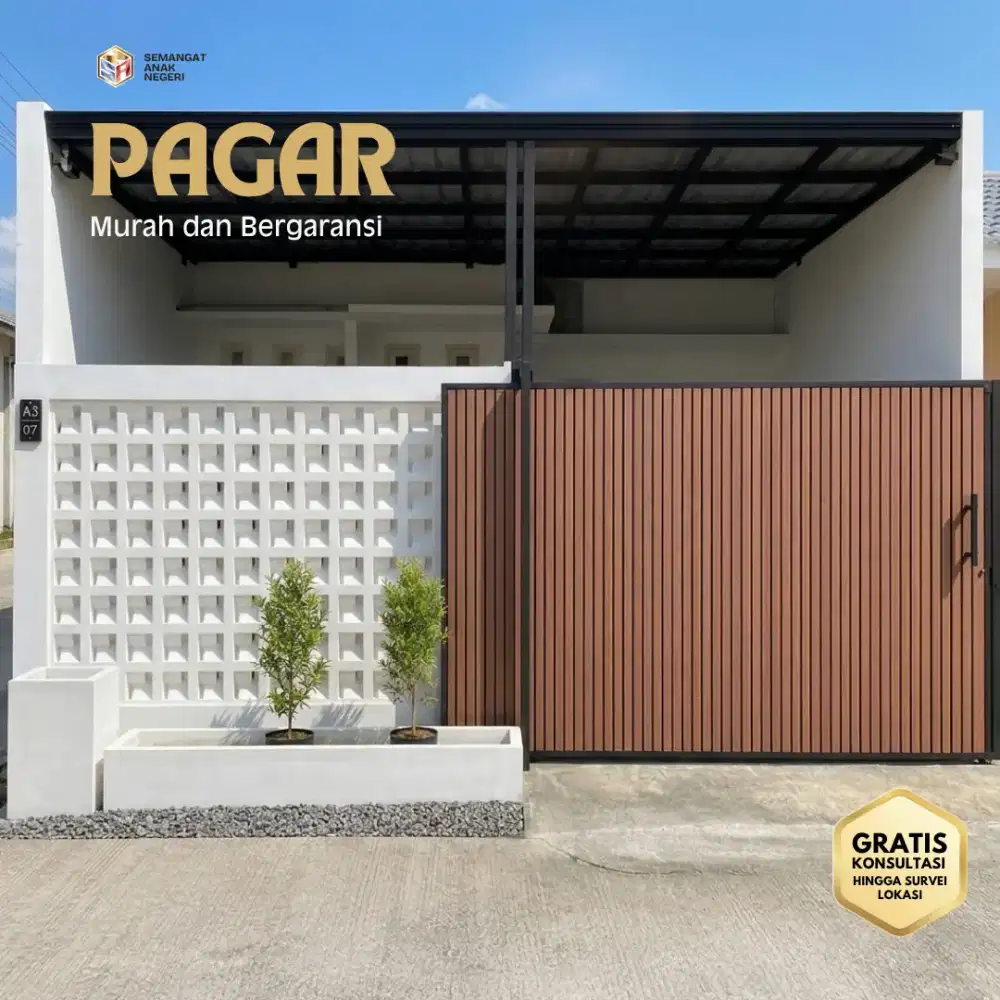Renovasi dan Pasang Pagar WPC Rumah Minimalis