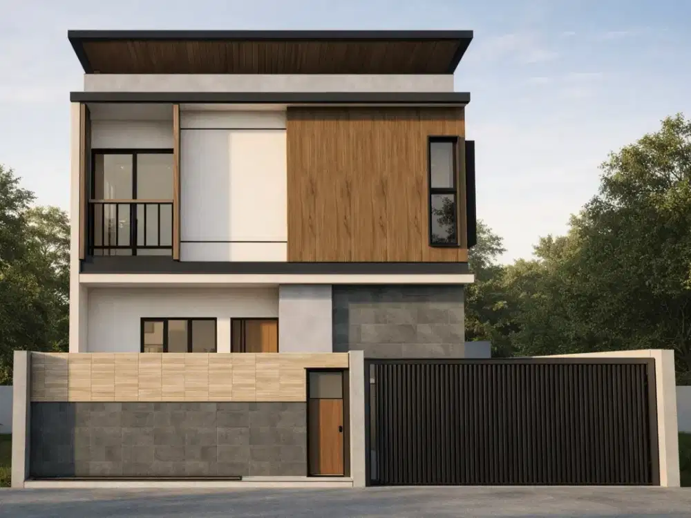 Rumah kontemporer type 90/154
