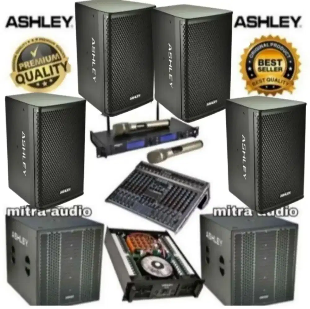Paket sound speaker Ashley 12 4 unit pasif & subwoofer 15 2 unit