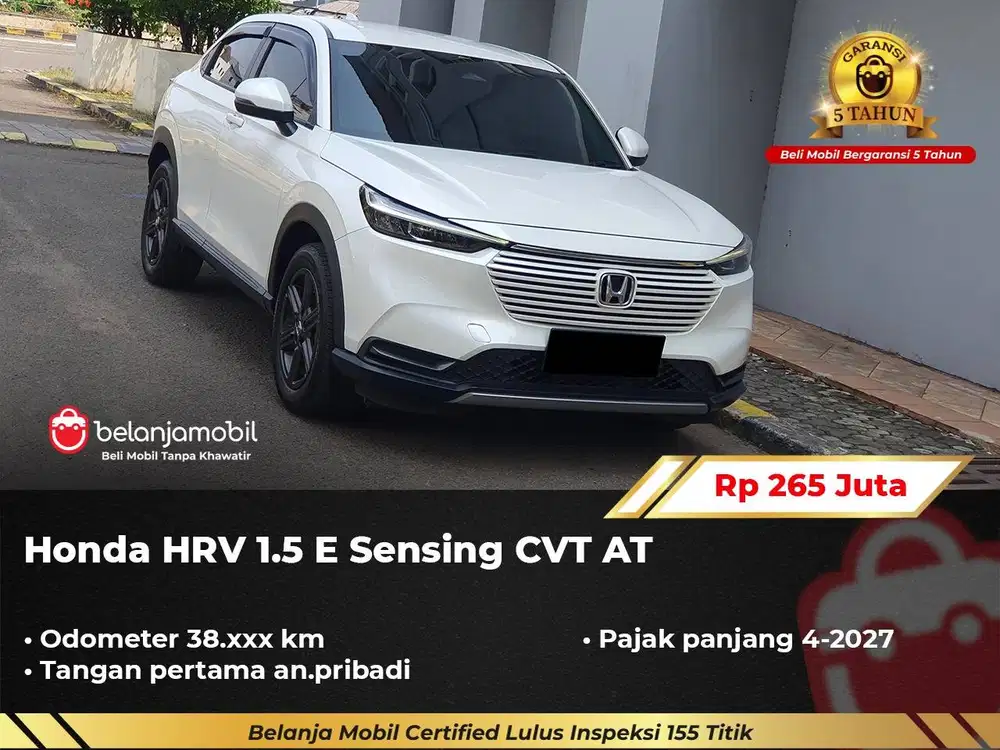 [ GARANSI 5TH ] Honda HRV HR-V HR V 1.5 E Sensing CVT AT 2023/2024