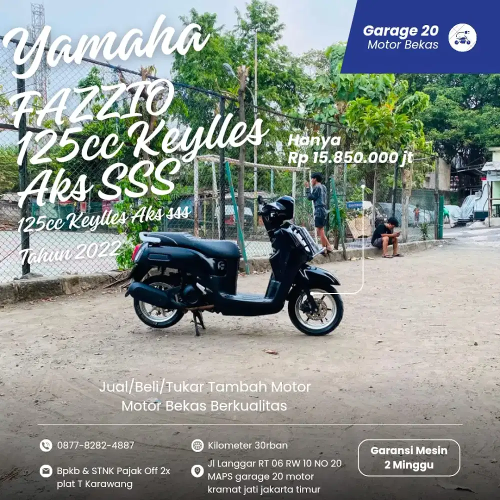 Yamaha Fazzio Keylles 125cc Aks SSS  Tahun 2022